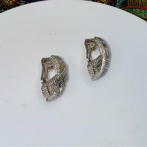 Christian Dior Crystal Clip on Earrings - Picture 5 of 5